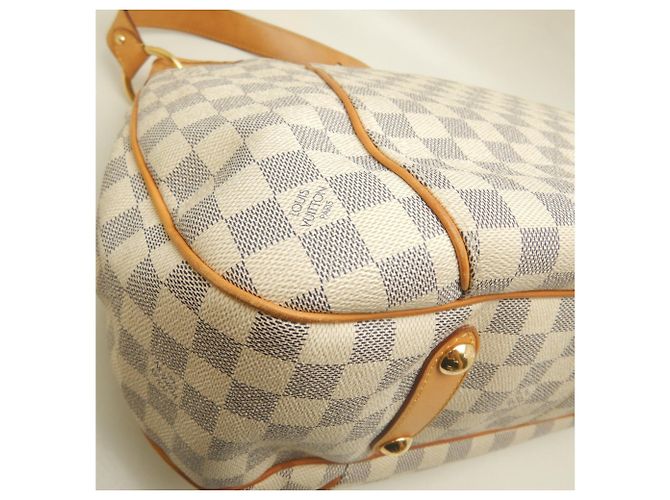 Borsa a tracolla Louis Vuitton Damier Azur Galliera GM Blu - vista 15