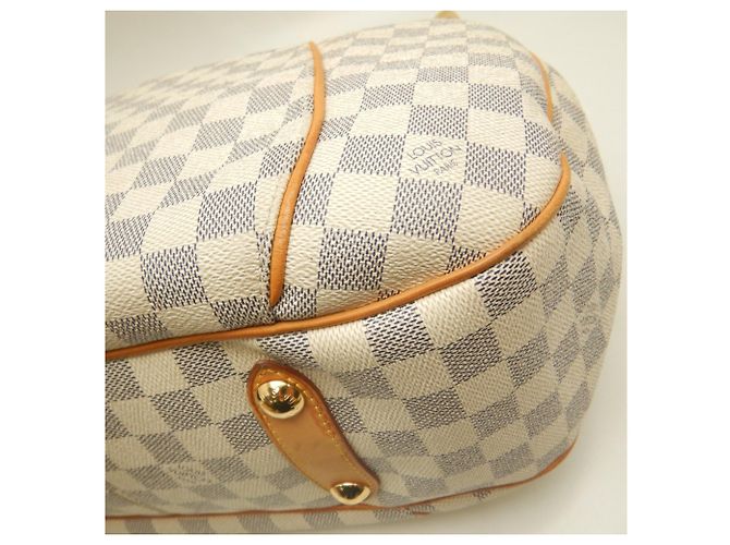 Borsa a tracolla Louis Vuitton Damier Azur Galliera GM Blu - vista 16