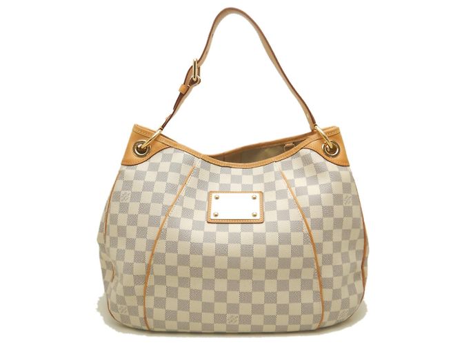 Borsa a tracolla Louis Vuitton Damier Azur Galliera GM Blu - vista 2