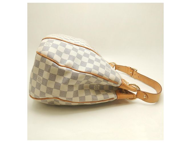 Borsa a tracolla Louis Vuitton Damier Azur Galliera GM Blu - vista 6