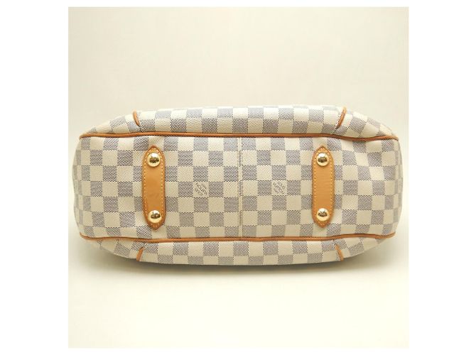 Borsa a tracolla Louis Vuitton Damier Azur Galliera GM Blu - vista 7