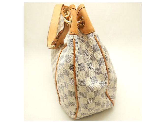 Borsa a tracolla Louis Vuitton Damier Azur Galliera GM Blu - vista 8