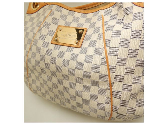 Borsa a tracolla Louis Vuitton Damier Azur Galliera GM Blu - vista 9