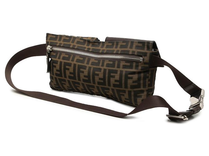 Borsa a tracolla Fendi Zucca Marrone - vista 2
