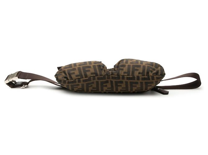 Borsa a tracolla Fendi Zucca Marrone - vista 3