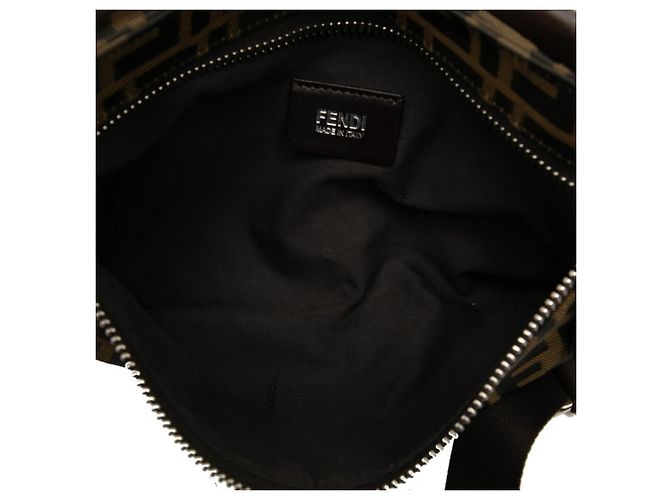 Borsa a tracolla Fendi Zucca Marrone - vista 4