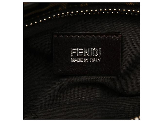 Borsa a tracolla Fendi Zucca Marrone - vista 5