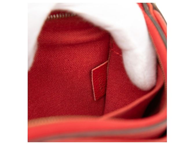Borsa a mano con catena Louis Vuitton Monogram Pallas Marrone Rosso Fuschia - vista 6