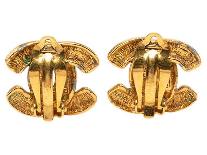 Orecchini a clip Chanel Matelassé Vintage D'oro - vista 2