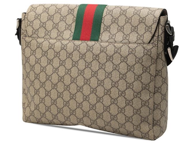 Borsa a tracolla Gucci GG Supreme Sherry Line Beige - vista 2