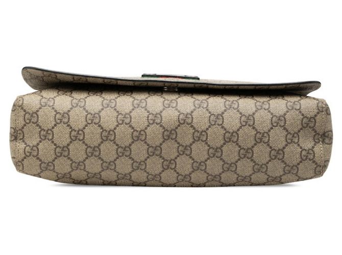 Borsa a tracolla Gucci GG Supreme Sherry Line Beige - vista 3
