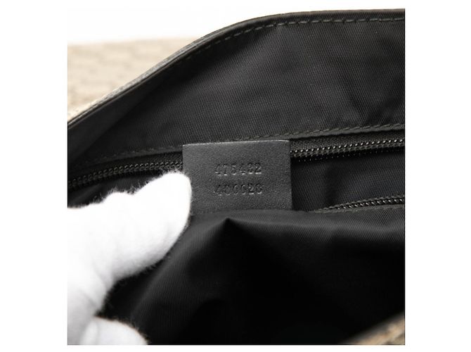 Borsa a tracolla Gucci GG Supreme Sherry Line Beige - vista 6