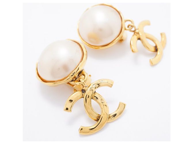Orecchini a clip Chanel placcati oro D'oro - vista 2