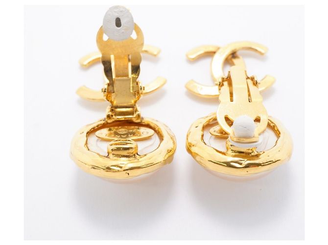 Orecchini a clip Chanel placcati oro D'oro - vista 3