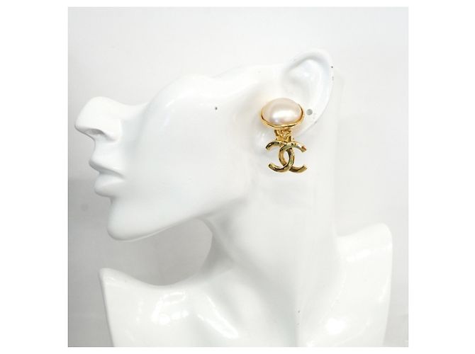 Orecchini a clip Chanel placcati oro D'oro - vista 5