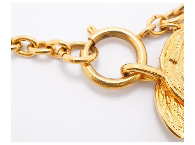 Collana Chanel placcata oro D'oro - vista 4