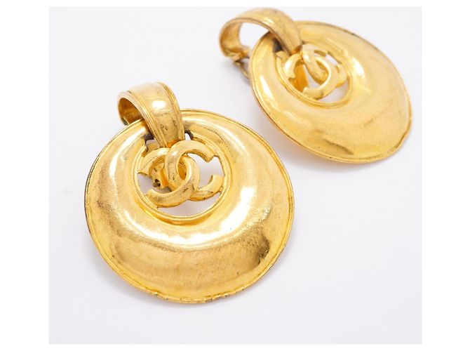 Orecchini a clip Chanel placcati oro D'oro - vista 2