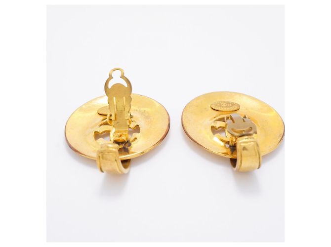 Orecchini a clip Chanel placcati oro D'oro - vista 3