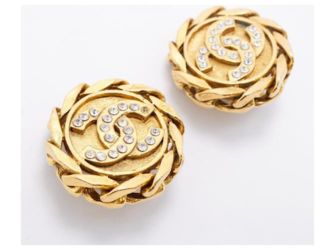 Orecchini a clip Chanel Gold D'oro - vista 2