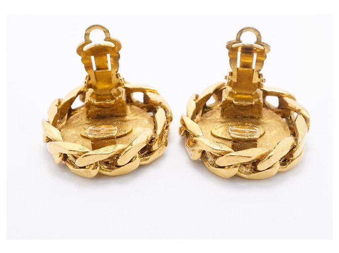 Orecchini a clip Chanel Gold D'oro - vista 9