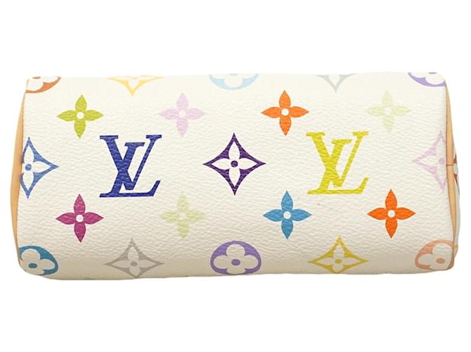 Borsa a mano Louis Vuitton Monogram Multicolor Nano Speedy Bianco - vista 3