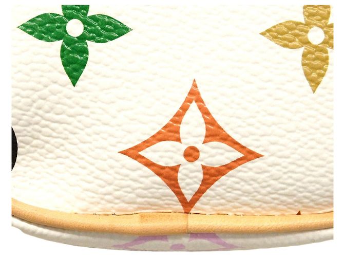 Borsa a mano Louis Vuitton Monogram Multicolor Nano Speedy Bianco - vista 6