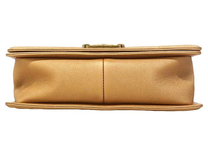 Borsa a tracolla Chanel Boy Chain D'oro Marrone chiaro - vista 3