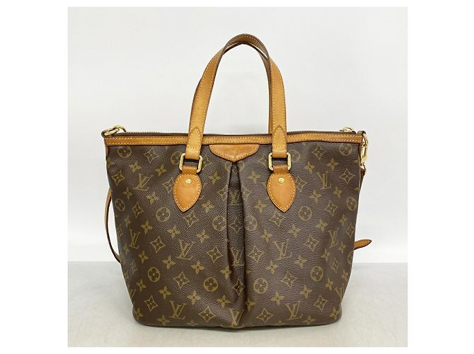 Borsa Louis Vuitton Monogram Palermo PM Marrone - vista 12