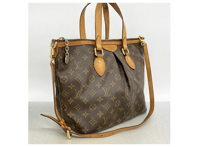 Borsa Louis Vuitton Monogram Palermo PM Marrone - vista 2