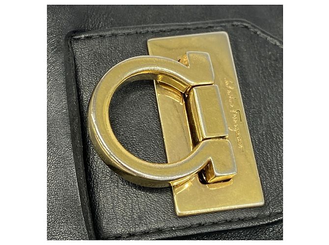 Borsa a tracolla nera Salvatore Ferragamo Nero - vista 11