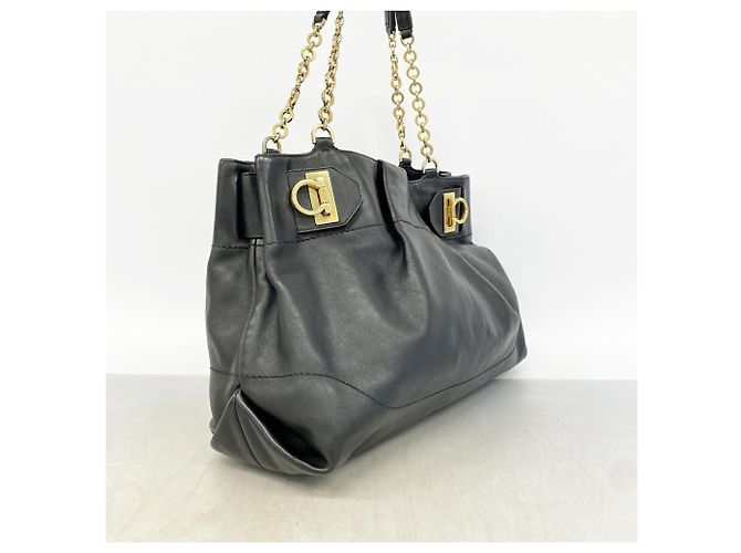 Borsa a tracolla nera Salvatore Ferragamo Nero - vista 2