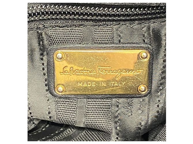Borsa a tracolla nera Salvatore Ferragamo Nero - vista 5