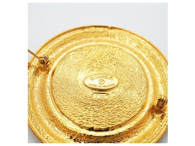 Spilla Chanel placcata oro D'oro - vista 4