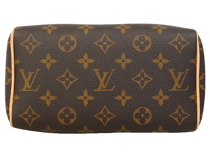 Borsa Louis Vuitton Monogram Speedy Bandoulière 20 Marrone - vista 3