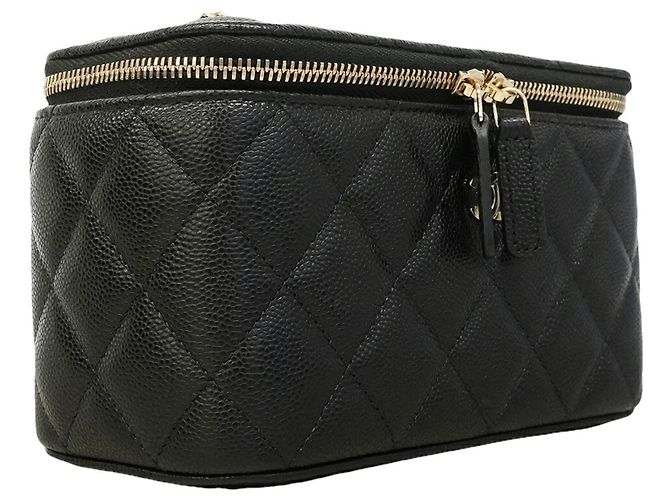 Borsa Vanity Chanel Matelassé Black Nero - vista 2