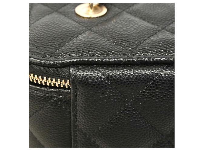 Borsa Vanity Chanel Matelassé Black Nero - vista 6