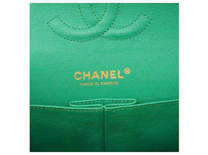 Borsa a tracolla Chanel Matelassé Verde - vista 5