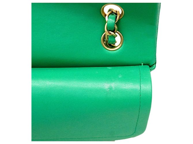 Borsa a tracolla Chanel Matelassé Verde - vista 6