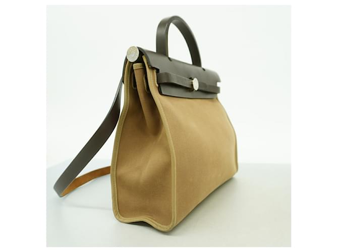 Hermès Borsa Hermes Herbag Zip PM Marrone - vista 2