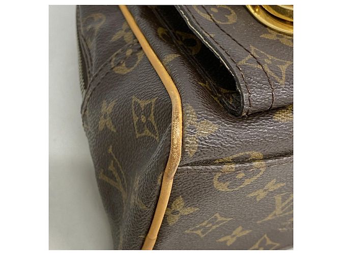 Borsa Louis Vuitton Monogram Manhattan PM Marrone - vista 11