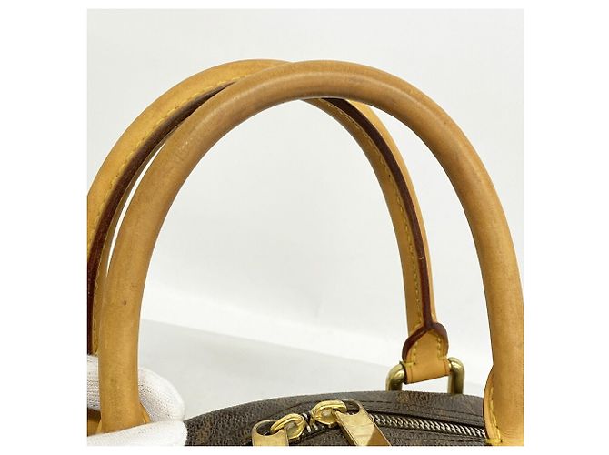 Borsa Louis Vuitton Monogram Manhattan PM Marrone - vista 12