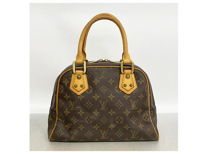 Borsa Louis Vuitton Monogram Manhattan PM Marrone - vista 14