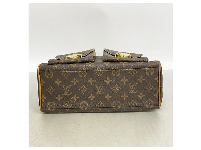 Borsa Louis Vuitton Monogram Manhattan PM Marrone - vista 3