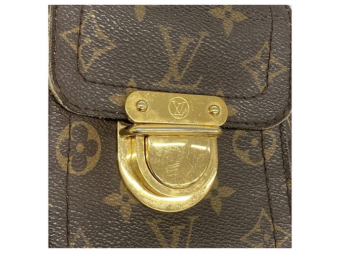 Borsa Louis Vuitton Monogram Manhattan PM Marrone - vista 7