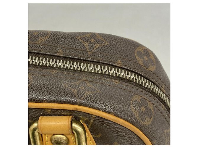 Borsa Louis Vuitton Monogram Manhattan PM Marrone - vista 9