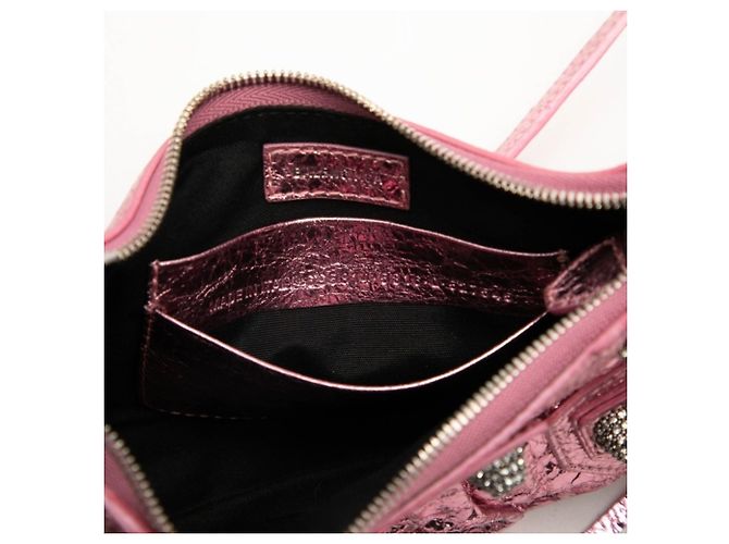Borsa a catena Balenciaga Le Cagole Mini Argento - vista 6