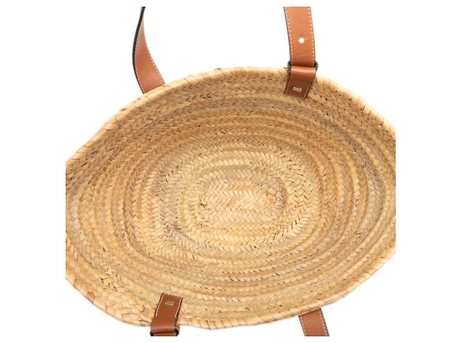 Borsa Loewe Anagram Basket Bag Medium Marrone - vista 4