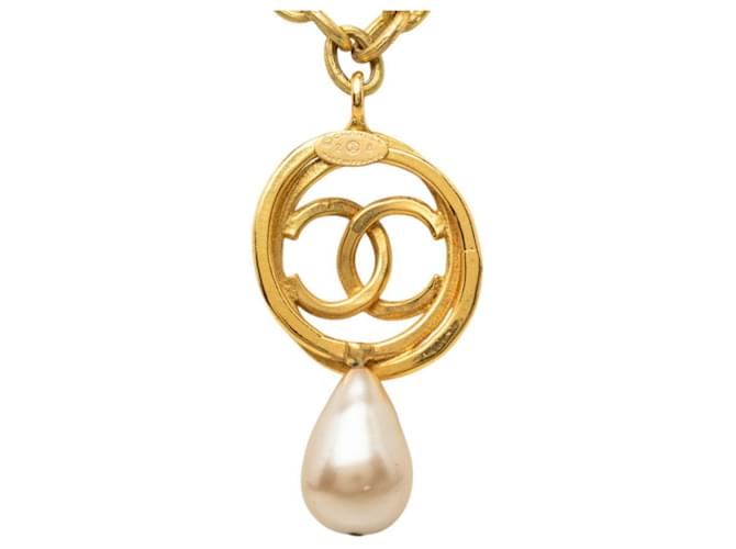 Collana Vintage Chanel Coco Mark D'oro - vista 2