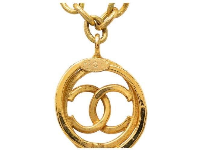 Collana Vintage Chanel Coco Mark D'oro - vista 5