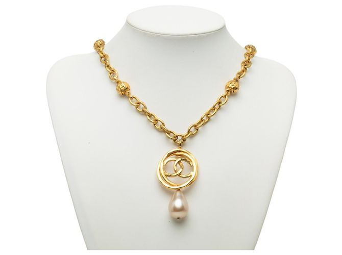 Collana Vintage Chanel Coco Mark D'oro - vista 6